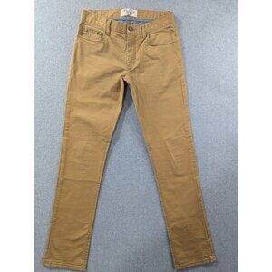 Penguin by Munsingwear Pants Womens SZ 30 Tan Chino Slim Flat Front Slash Pocket